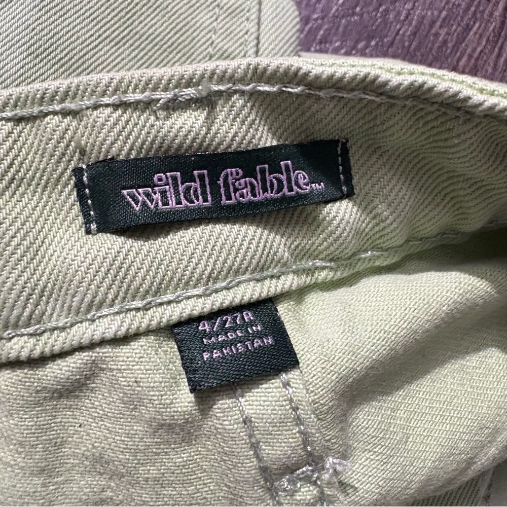 Women’s shorts Wild Fable Highest Rise Green Checkered Mom Shorts size 4 - Picture 5 of 10